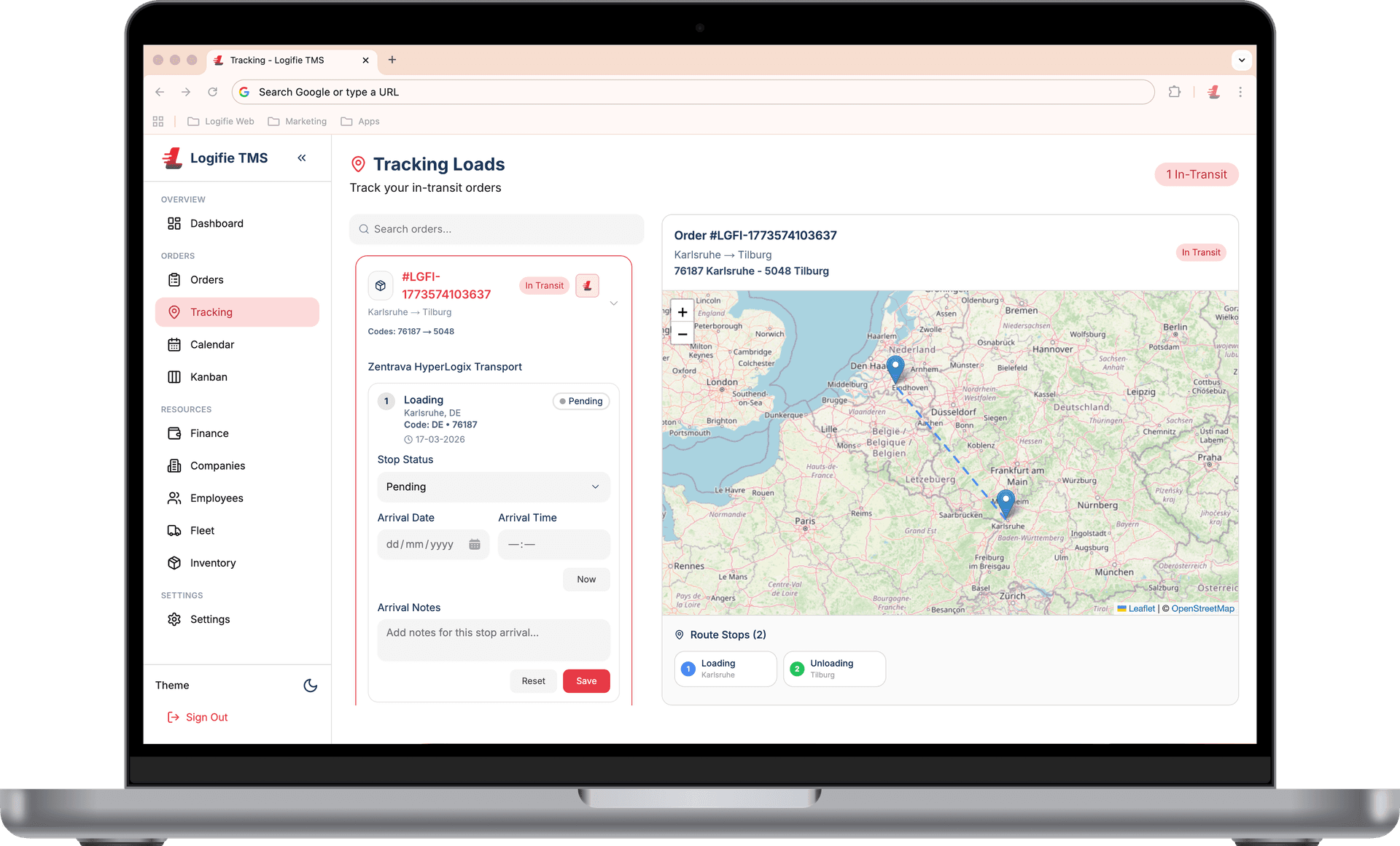 Real-Time Fleet Visibility on One Map