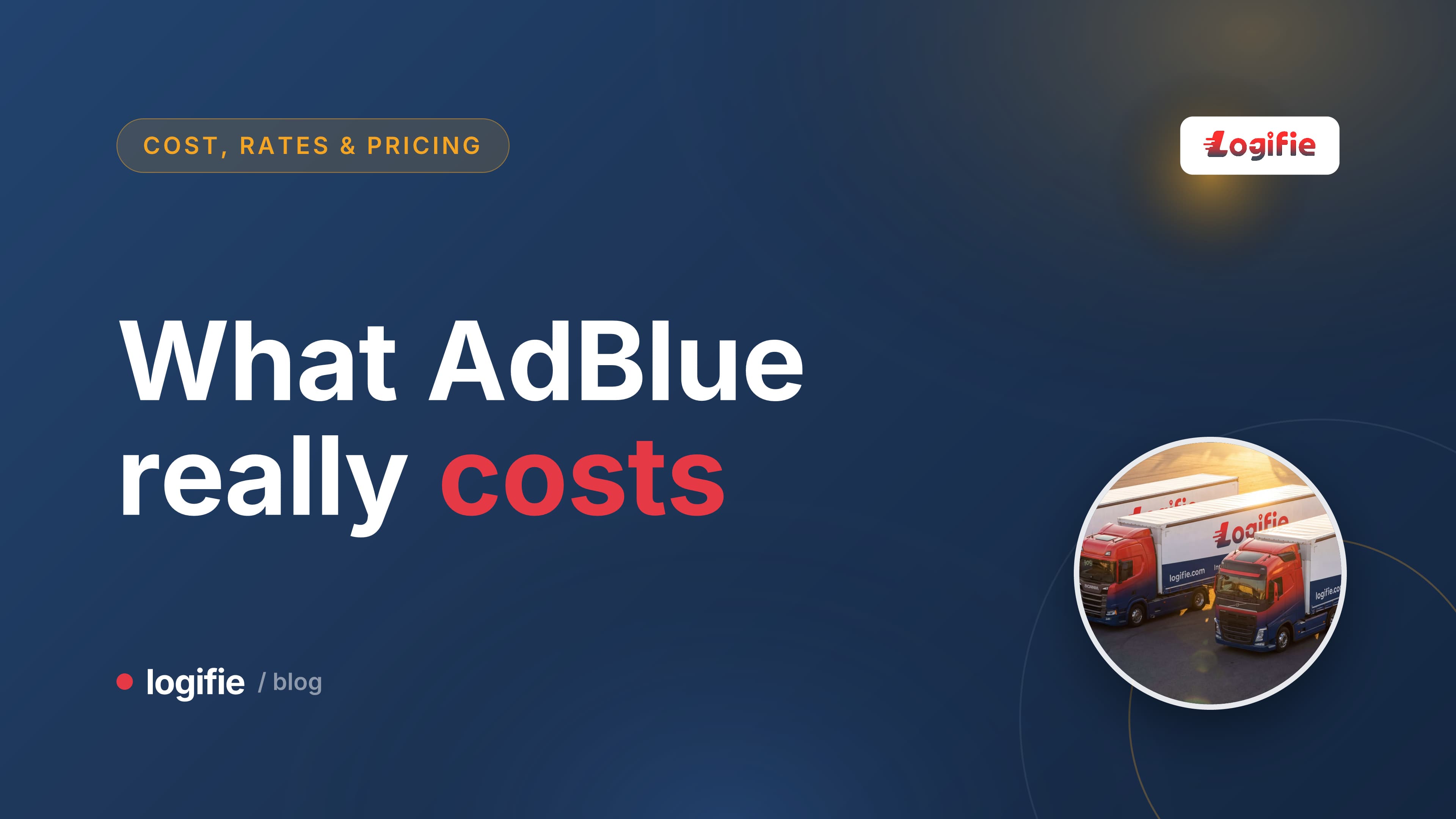 Blue AdBlue nozzle filling an HGV tank at a European motorway station - AdBlue cost per litre Europe