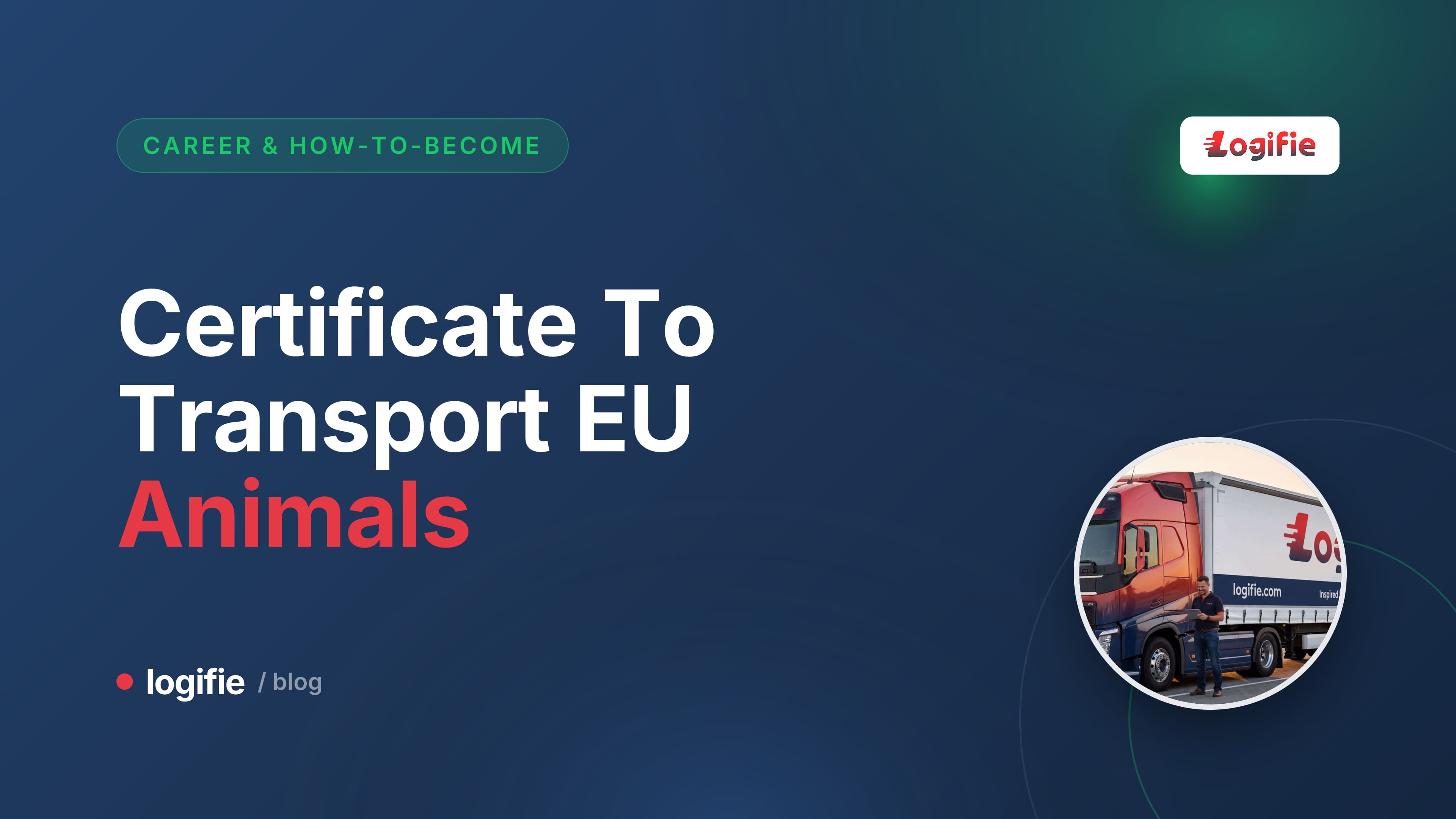 Een getuigschrift van vakbekwaamheid voor EU-diertransport rustend op een veewagenhelling
