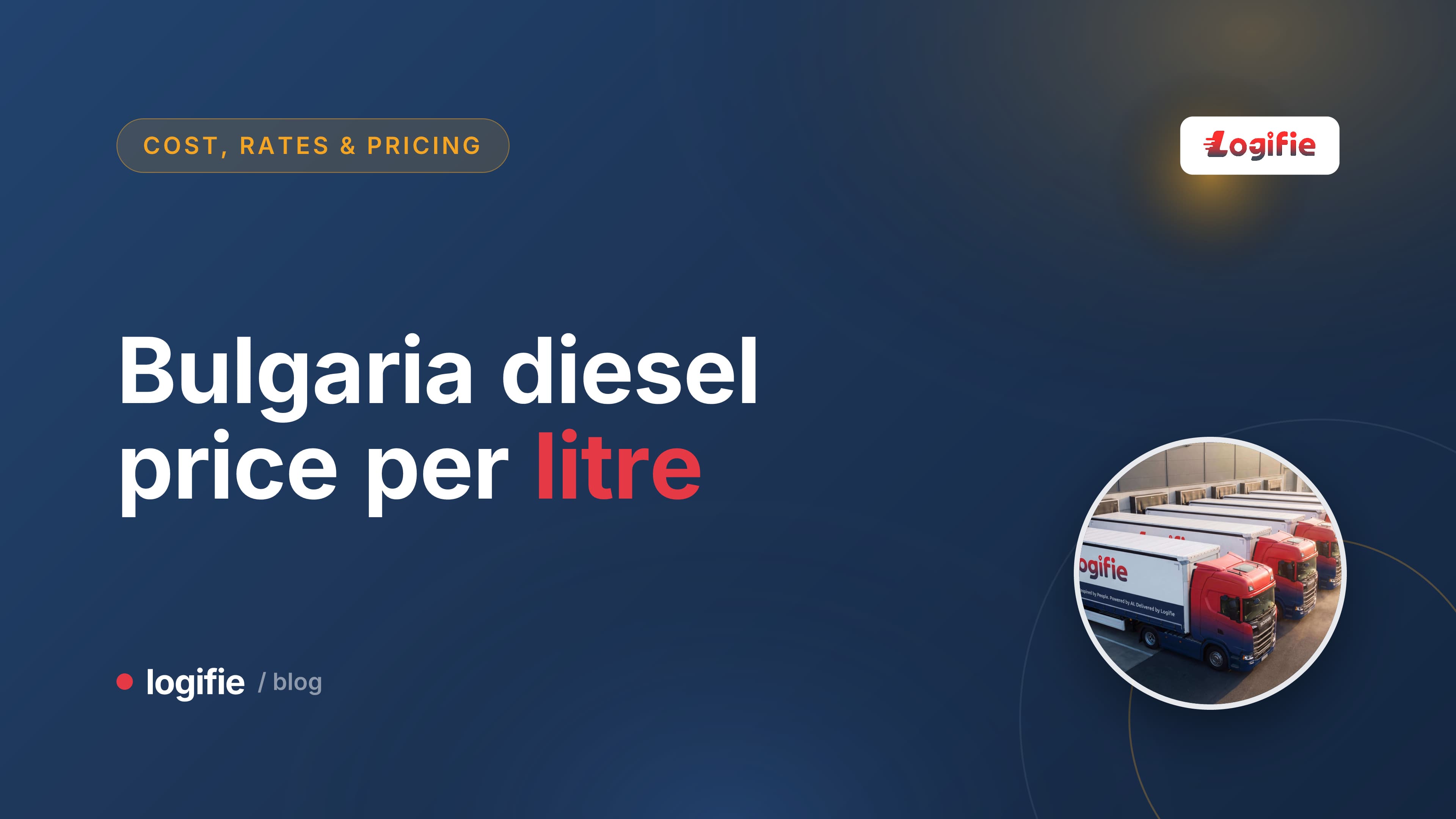 Diesel pump nozzle and a stack of euro coins beside a truck fuel tank, showing the Bulgaria diesel price per litre for truck drivers