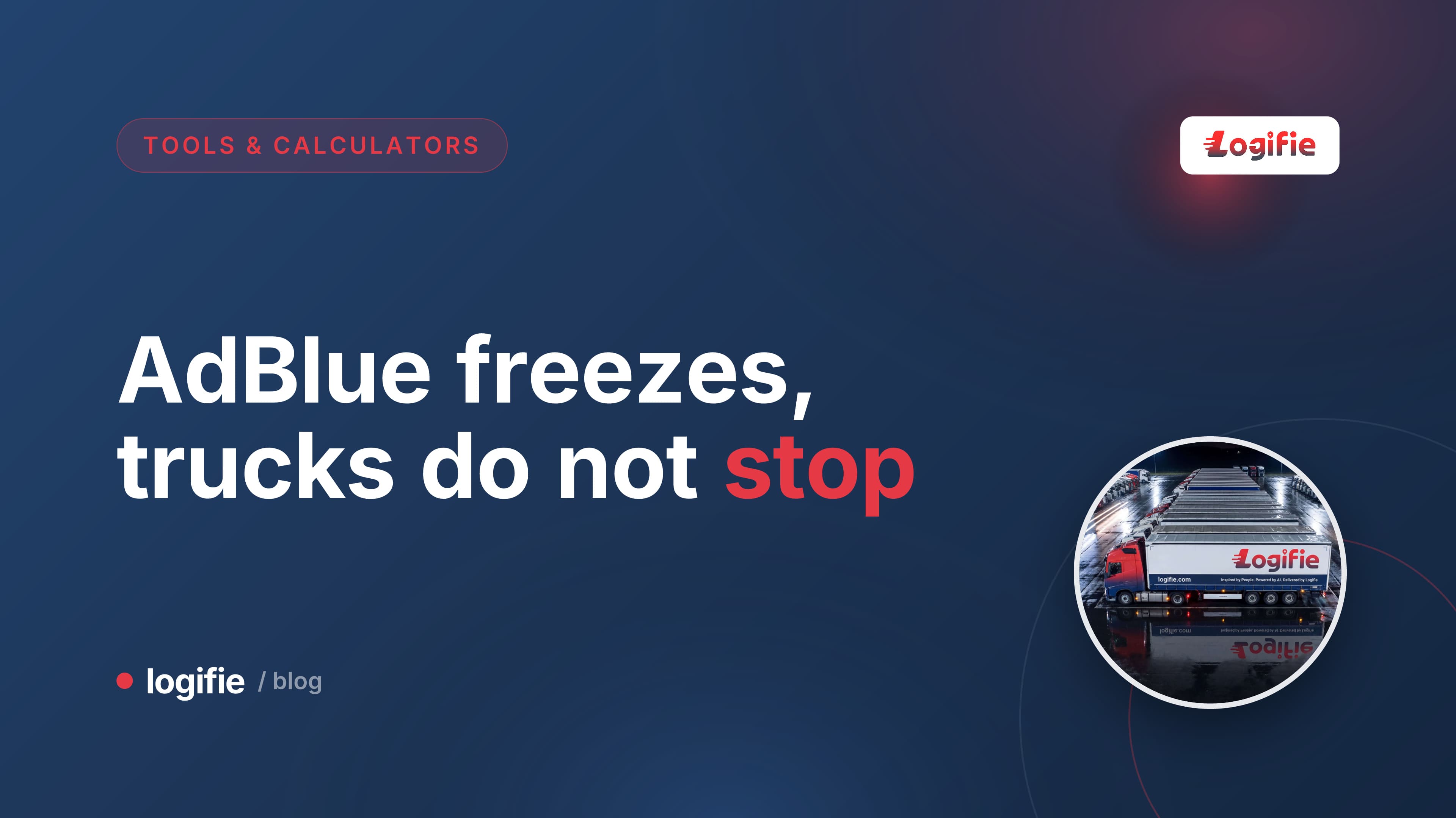 Frozen AdBlue crystals forming on a truck's exhaust fluid tank cap in winter