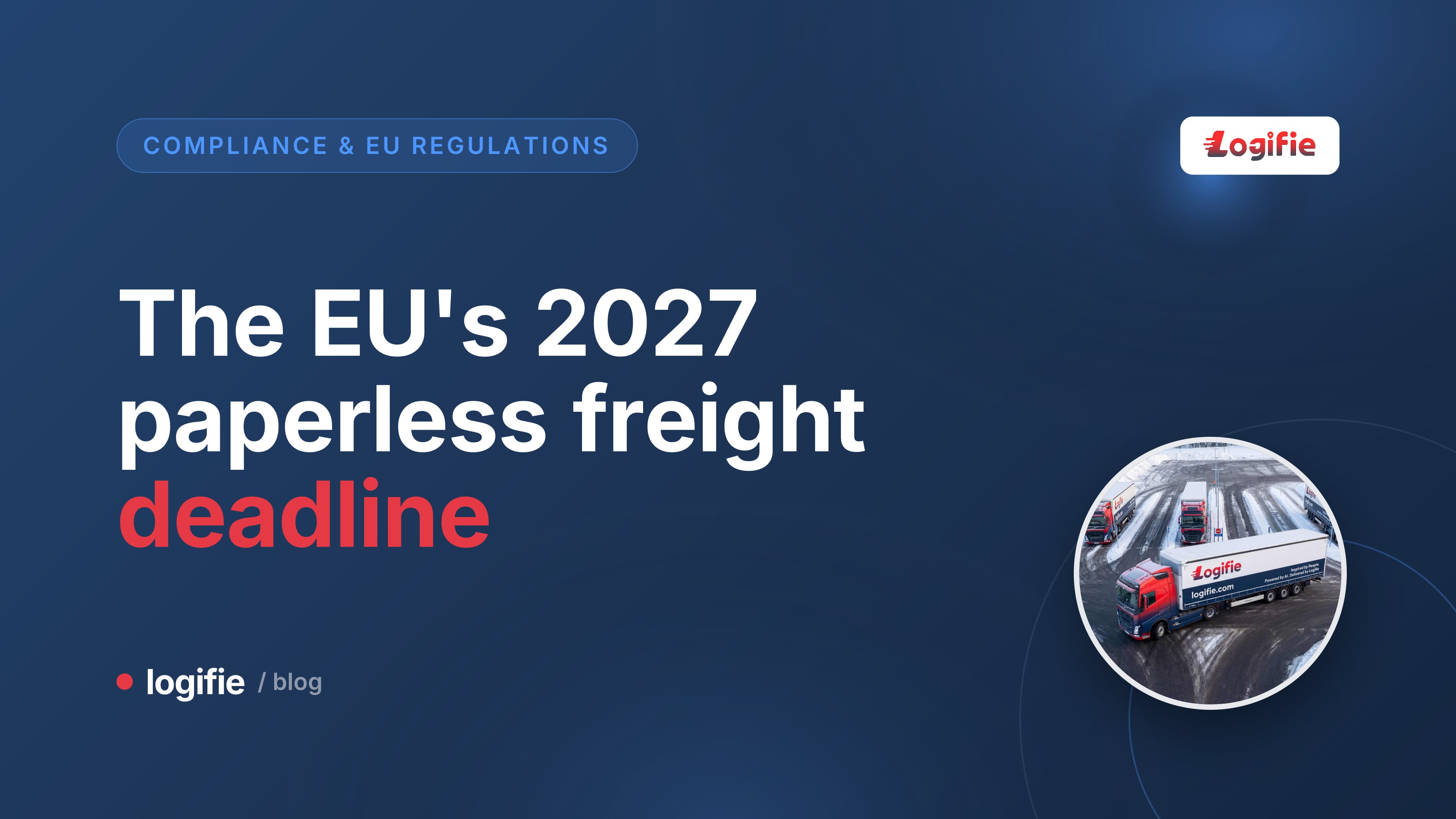 Calm, systematic editorial illustration of a paper freight document dissolving into structured data blocks flowing through a network of connected nodes across a stylised map of Europe.
