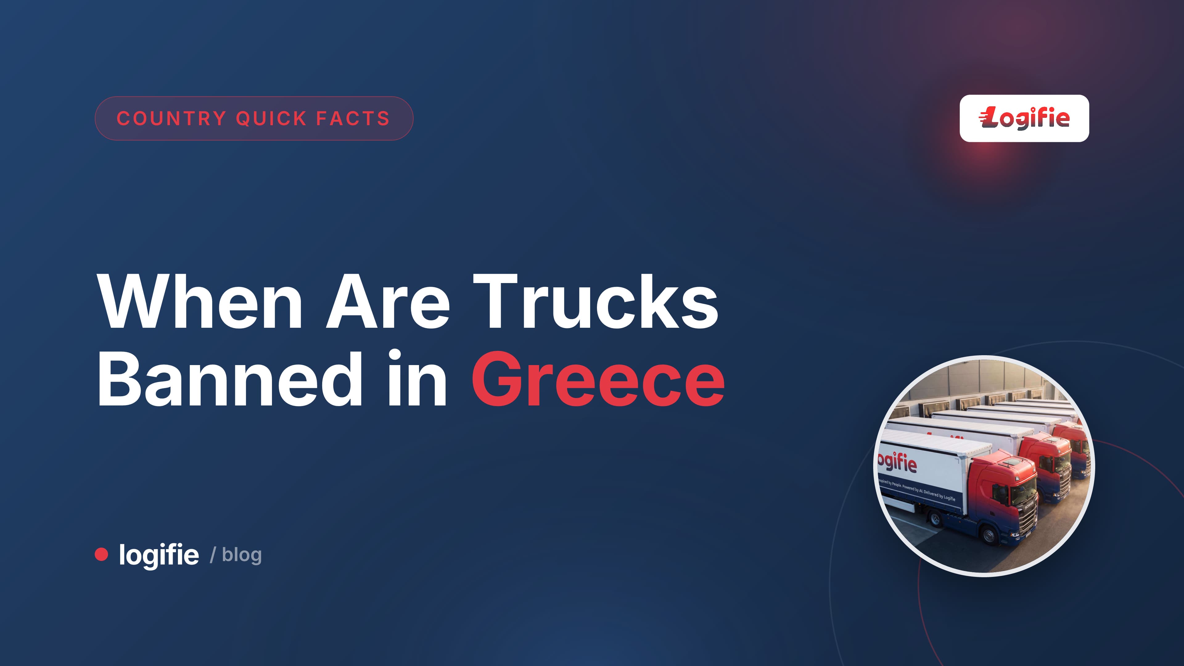 A heavy goods truck parked at a Greek motorway service area during a holiday truck driving ban
