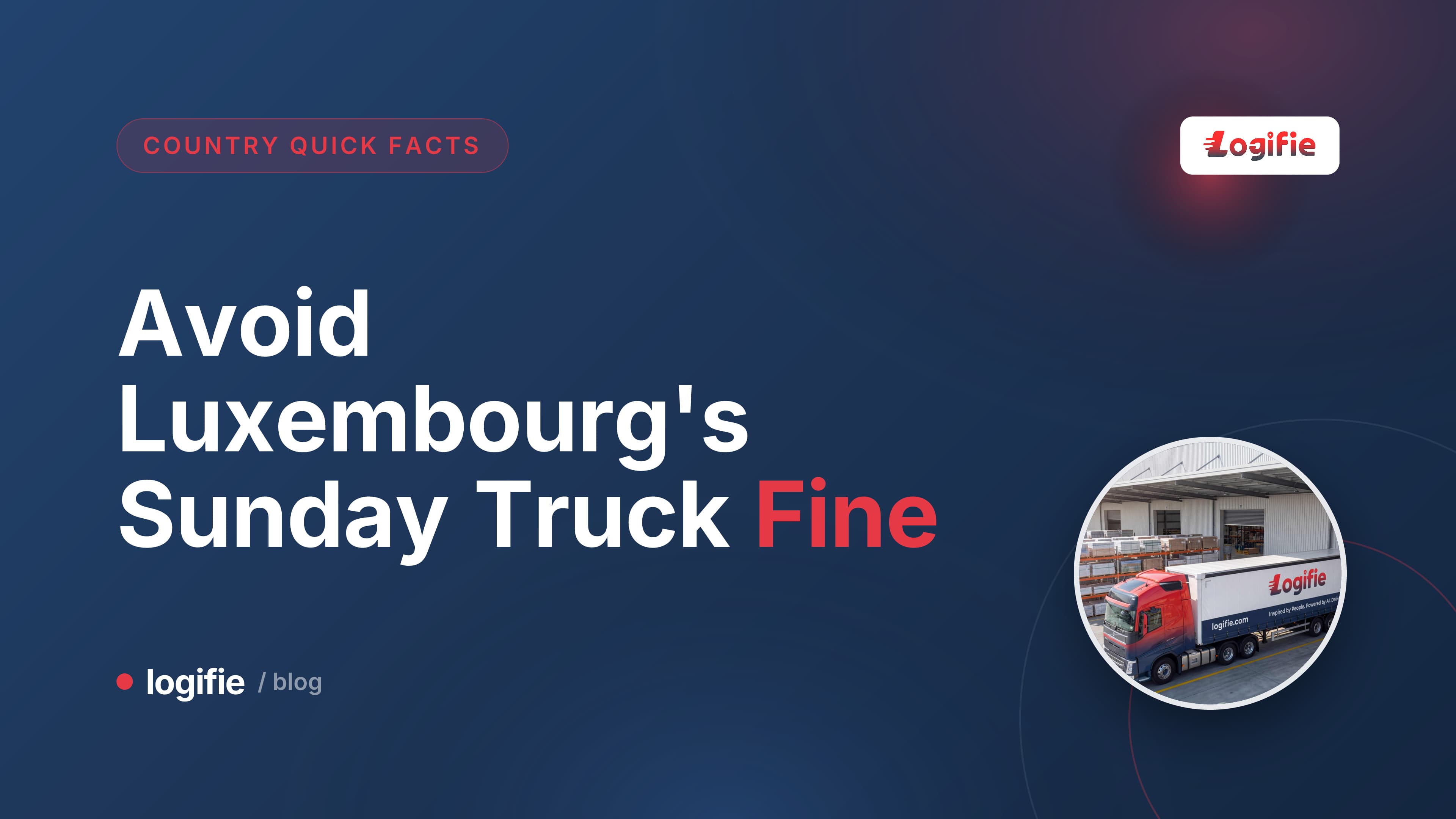 A heavy goods truck parked at a Luxembourg transit layby during the weekend driving ban hours